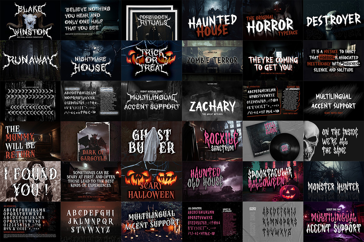 Special Horror Font Bundle, a Handwritten Font by Ditatype (Photo 10 of 13)
