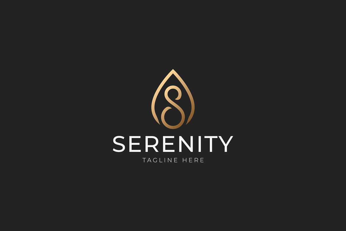 Serenity Logo Water Drop & Letter S, a Branding & Logo Template by Signatoro (Photo 3 of 3)
