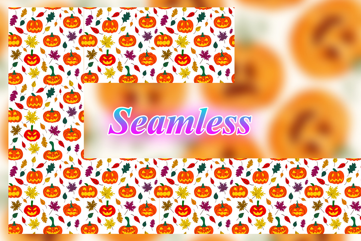 Halloween Digital Paper, a Pattern Graphic by Digital Studio (Photo 2 of 6)