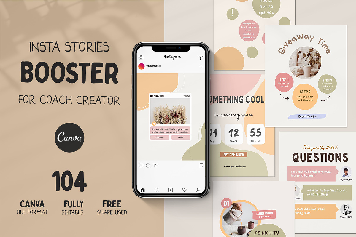 Instagram Engagement Booster Creator, a Social Media Template by Analogi Studio (Photo 16 of 27)