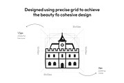 European landmark Icons, an Outline Icon by Prosymbols (Thumbnail 3 of 8)