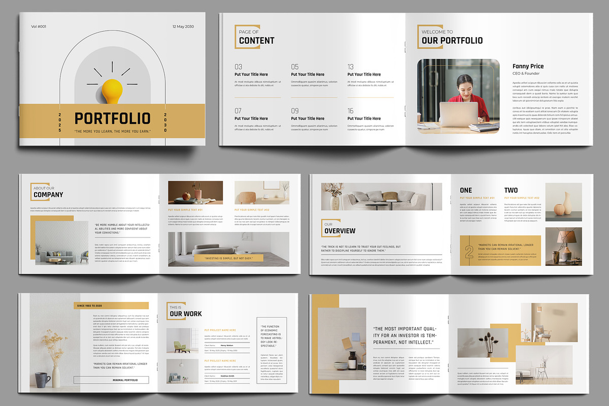 Portfolio Template Landscape, a Brochure Template by MightyDesign (Photo 1 of 9)
