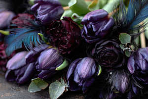 Elegant purple flower display, a Photo by Beautiful things