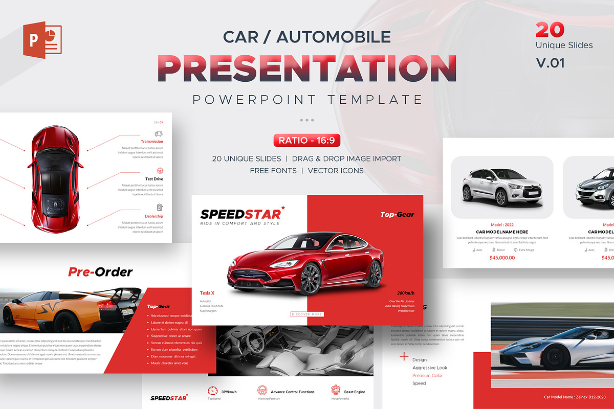 Car Brochure + Powerpoint Template, a Brochure Template by Orcshape Studio (Photo 10 of 13)