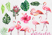 Watercolor Tropical BIG BUNDLE PNG, a Seasonal Illustration by PatternPalette (Thumbnail 7 of 15)