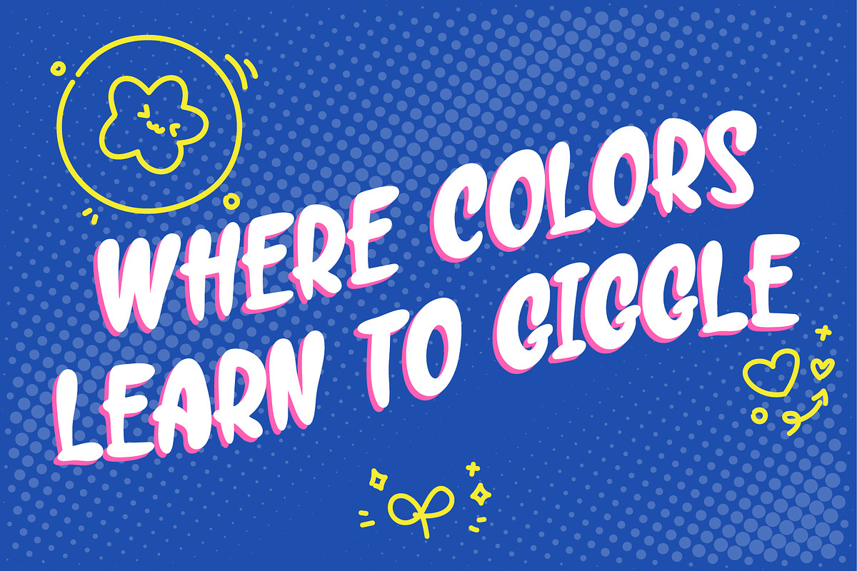 Gumybops - Bubble Display Font, a Sans Serif Font by Snape Design Studio (Photo 8 of 12)