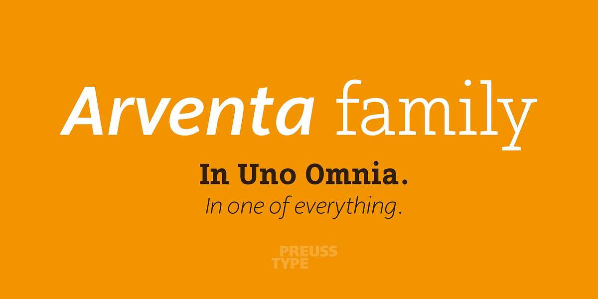 Arventa Slab Pro, a Slab Serif Font by preussTYPE (Photo 2 of 10)