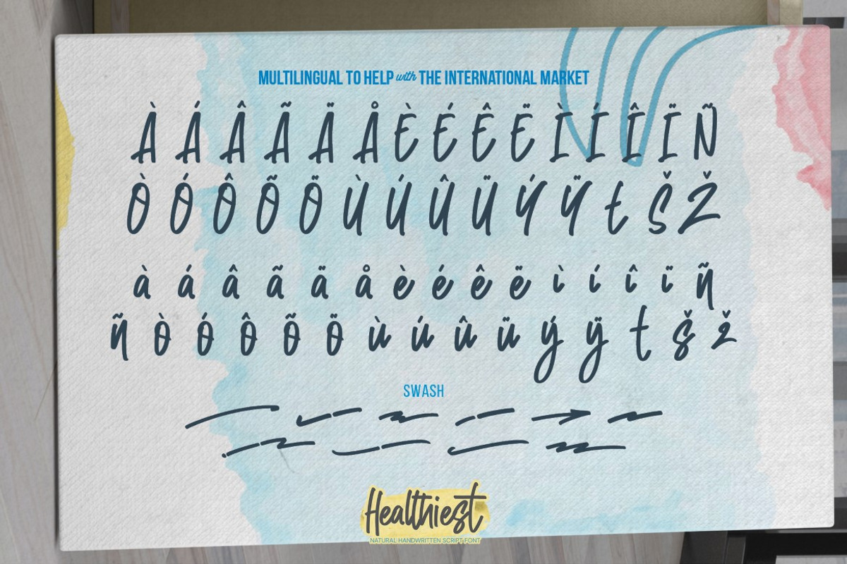 Healthiest - Natural Handwritten, a Script Font by Gassstype (Photo 3 of 8)