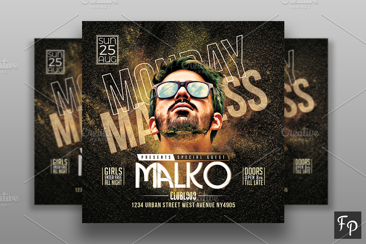 Club Dj Flyer, a Flyer Template by FlyerPig (Photo 1 of 3)