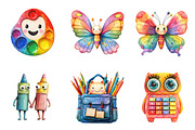 Whimsical Back To School PNG, a Transportation Illustration by SinaCreation (Thumbnail 4 of 9)