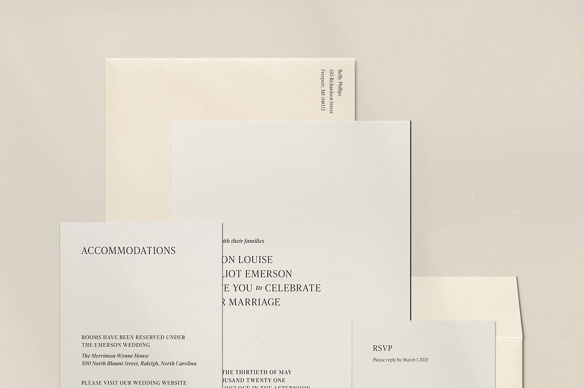 The Minimalists Wedding Suite, an Invitation Template by Heart to Heart Paper Co (Photo 3 of 13)