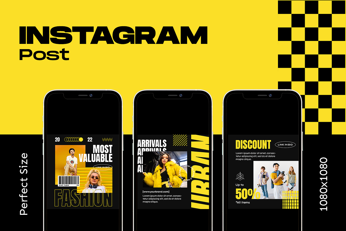 Lumixe Streetwear Instagram Template, a Social Media Template by Shinra Labs (Photo 2 of 5)