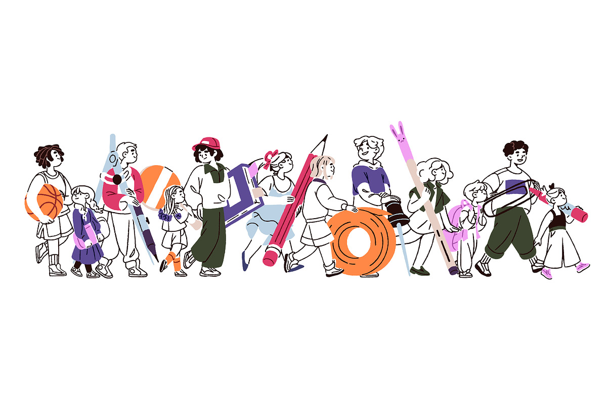 Back to school concept banner, an Education Illustration by PaperTrident (Photo 1 of 4)