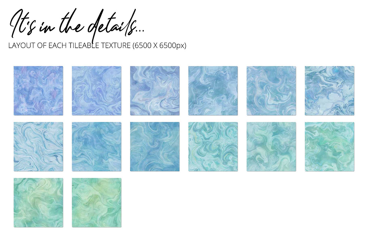 14 Blue Green Marbling Textures, a Texture Graphic by AdenaJ (Photo 4 of 16)