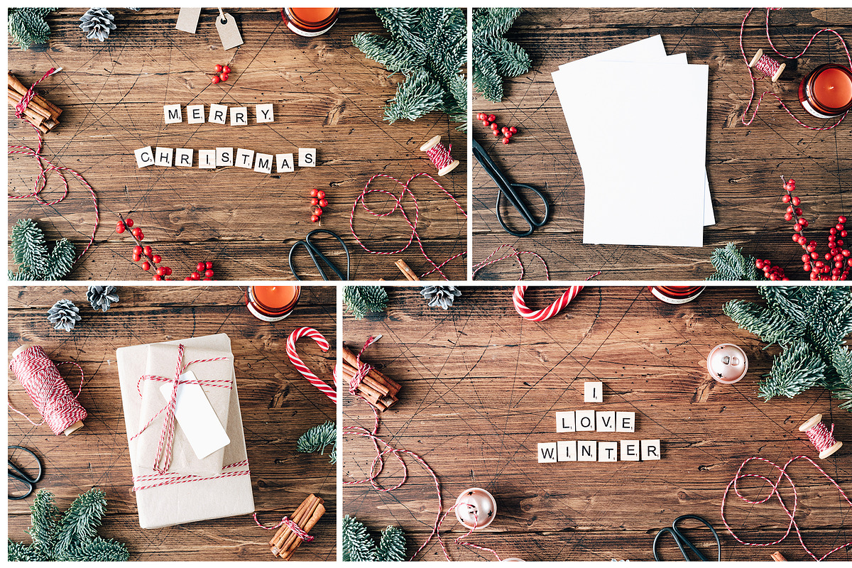 Rustic Christmas Bundle, an Invitation Template by Kate Roubin (Photo 4 of 7)