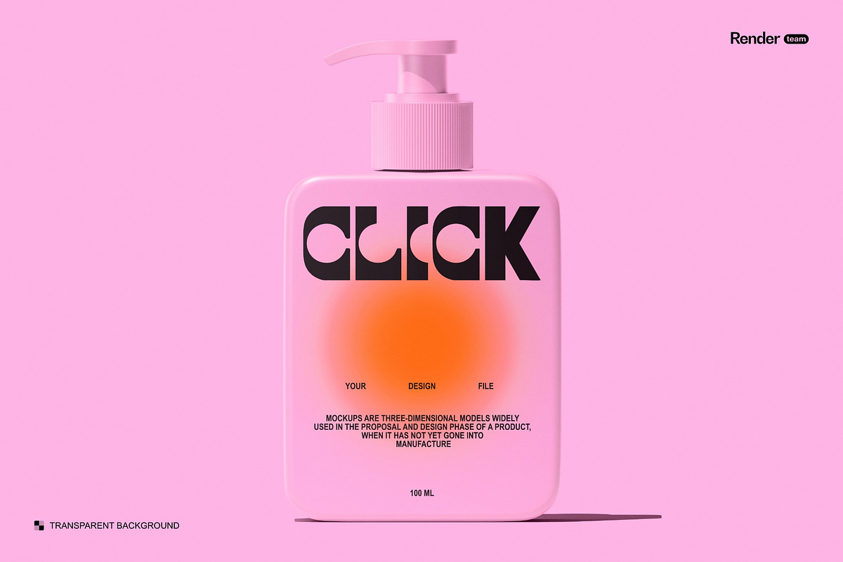 Pump Bottle Mockup Set, a Packaging Mockup by Renderteam (Photo 7 of 18)