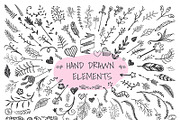 Hand drawn elements bundle, an Object Graphic by Somjai King (Thumbnail 2 of 21)