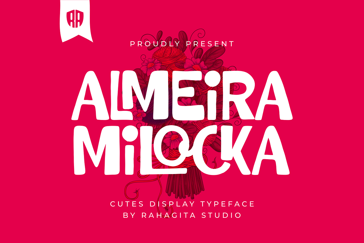 Almeira Milocka, a Sans Serif Font by Rahagita Studio (Photo 1 of 10)
