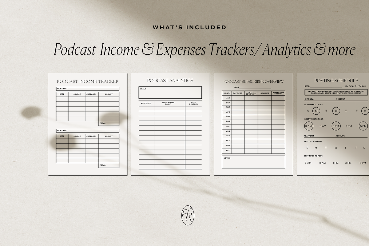 Podcast Planner Canva Template, a Presentation Template by HelloKarla (Photo 5 of 7)