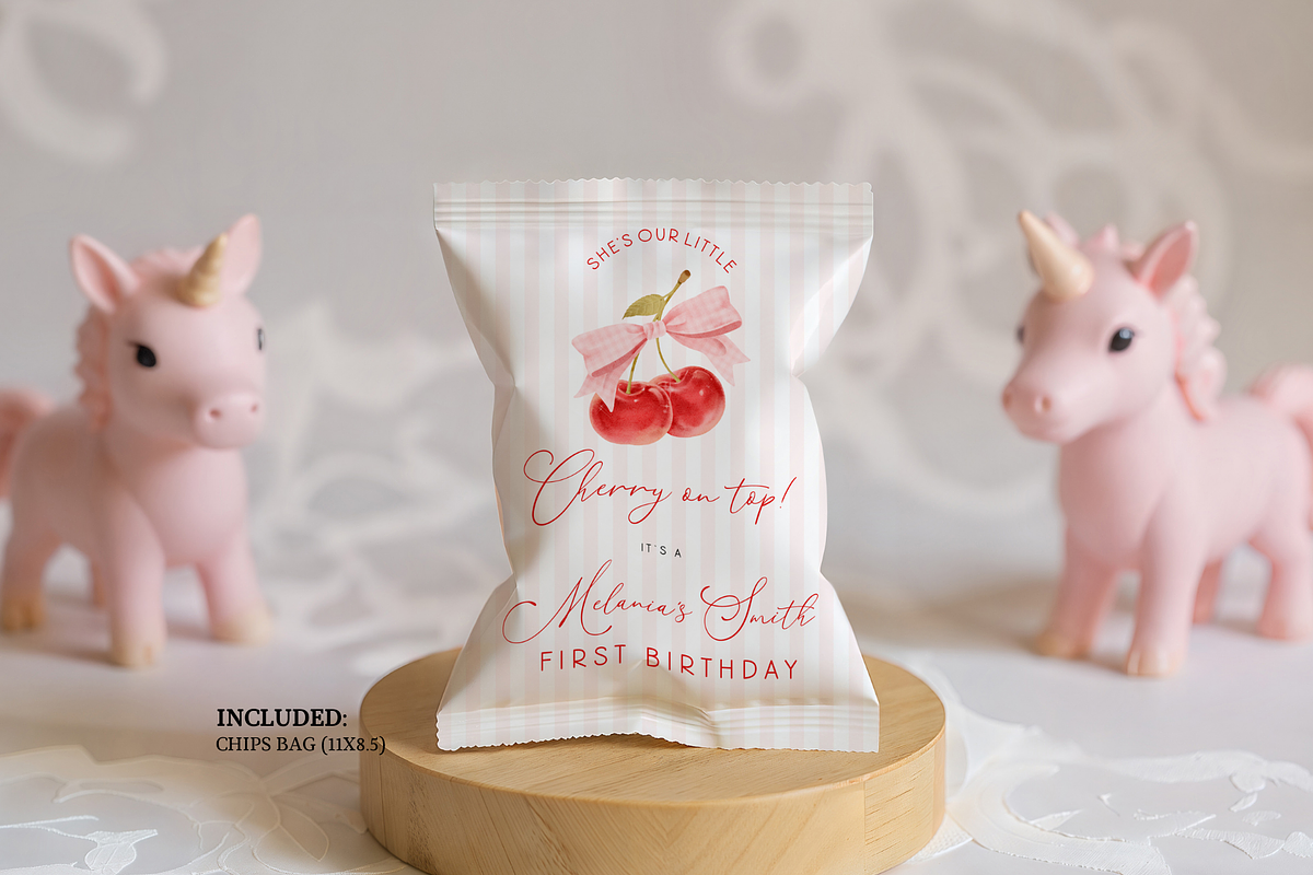 Cherry on Top Chip Bag Wrapper, an Invitation Template by Digital_Mind (Photo 2 of 2)