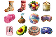 Watercolor Selfcare Clipart, a Graphic by CitraGraphics (Thumbnail 2 of 4)