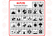 Nature Alphabet - Dingbat Font, a Symbol Font by WADLEN (Thumbnail 3 of 7)