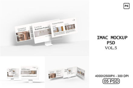 iMac Mockup PSD Vol.5