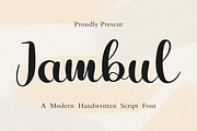Jambul, a Script Font by Essentials Studio (Thumbnail 1 of 8)