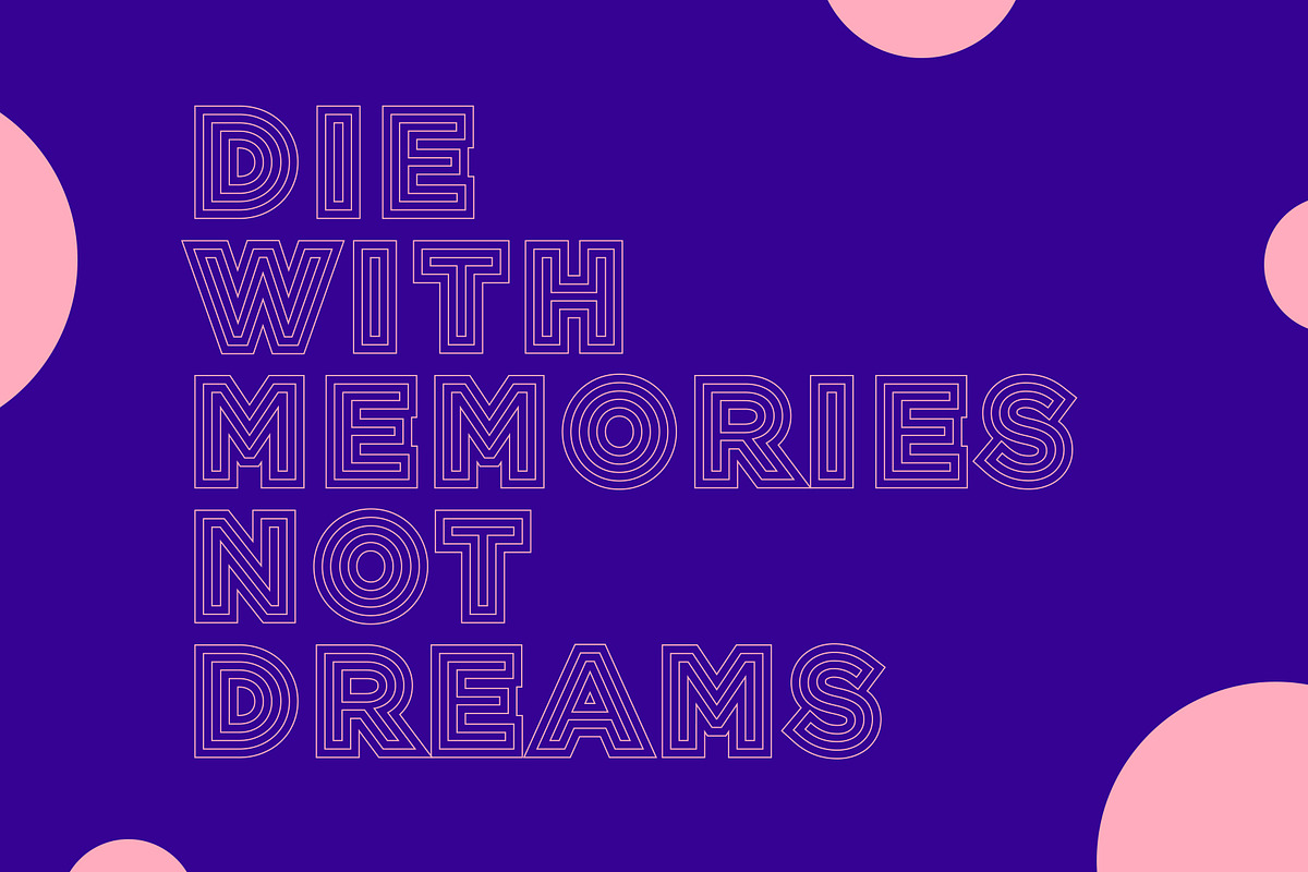 Spaceline Font preview 3