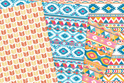 Colorful Aztec Digital Paper, a Texture Graphic by Avenie Digital (Thumbnail 2 of 4)