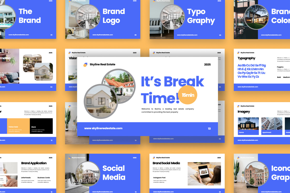 Real Estate Corporate Branding Guide, a Presentation Template by twinstd (Photo 4 of 4)
