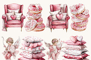 Watercolor Pink Valentines Day, a Seasonal Illustration by Design Scotch (Thumbnail 5 of 8)