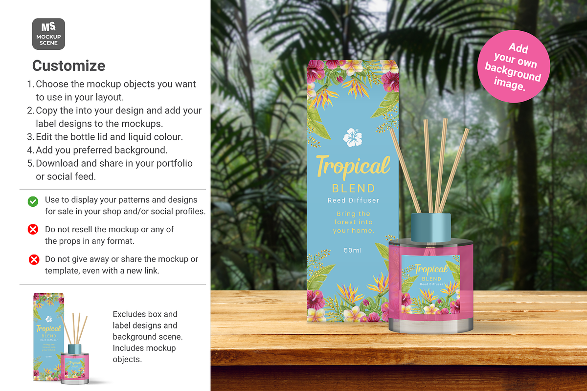 Reed Diffuser Bottle Canva Mockup, a Household Mockup by Mockup Scene (Photo 9 of 10)
