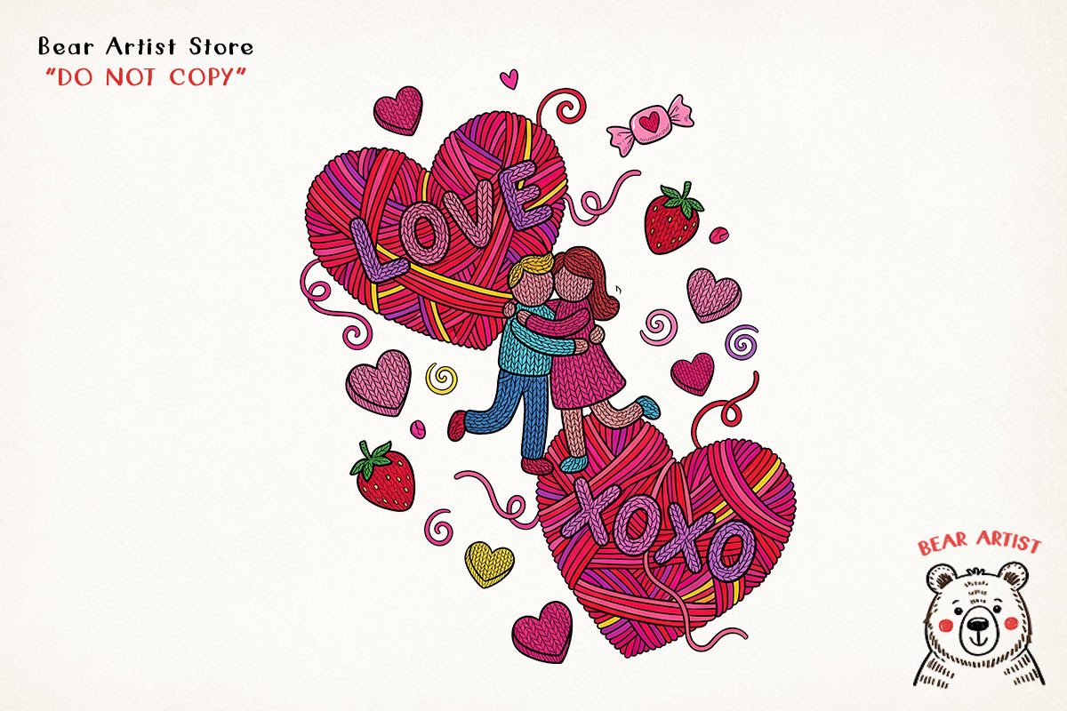 Valentine Crochet Coffee Sublimation, an Illustration by GlitterCraft (Photo 34 of 41)