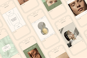 Matcha Skincare Instagram Template