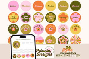 Retro Instagram Highlight Cover Icon