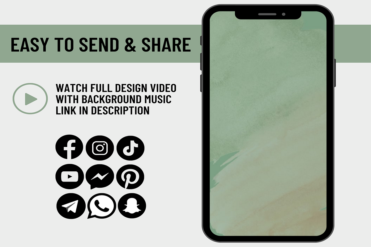 Green Wedding Video Invitation, an Invitation Template by LushBury (Photo 2 of 4)