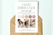 Guest dresscode with photo card, a Stationery Template by EvaTemplates (Thumbnail 6 of 7)