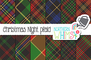 Christmas Plaid - Seamless Diagonal, a Pattern Graphic by Northern Whimsy Design (Thumbnail 1 of 3)