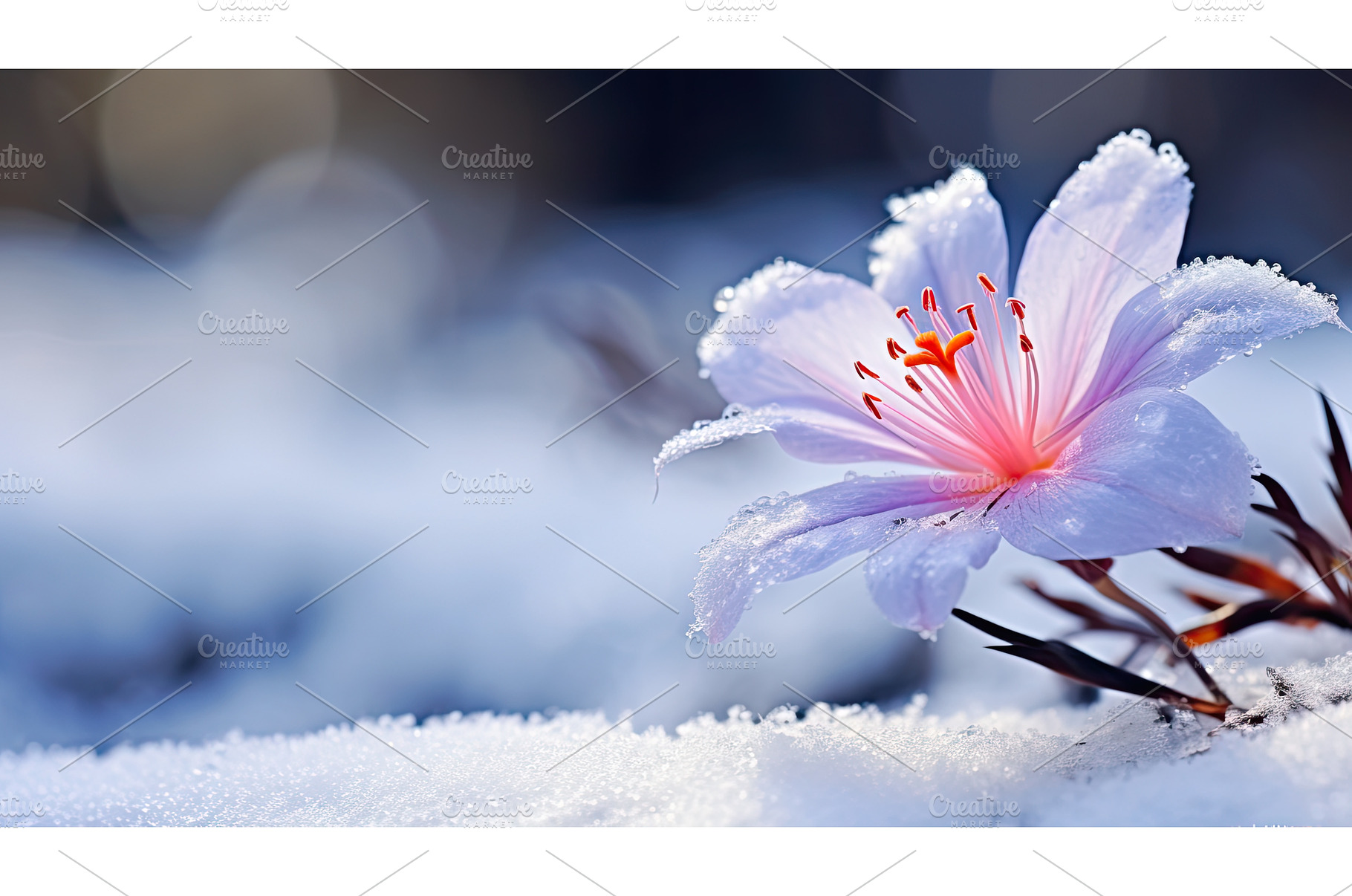 cold light snow ai generated, a Background Photo by pikepicture