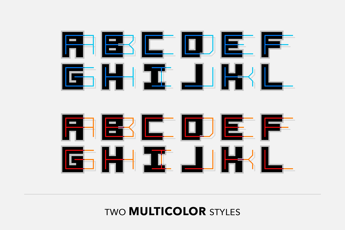 SB Motor - Color Font, a Font by SelfBuild Type