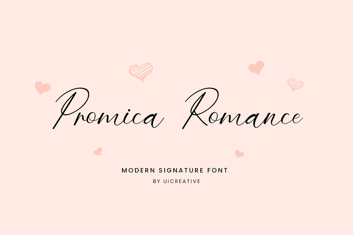 Promica Romance Modern Signature, a Handwritten Font by UICreative (Photo 1 of 13)