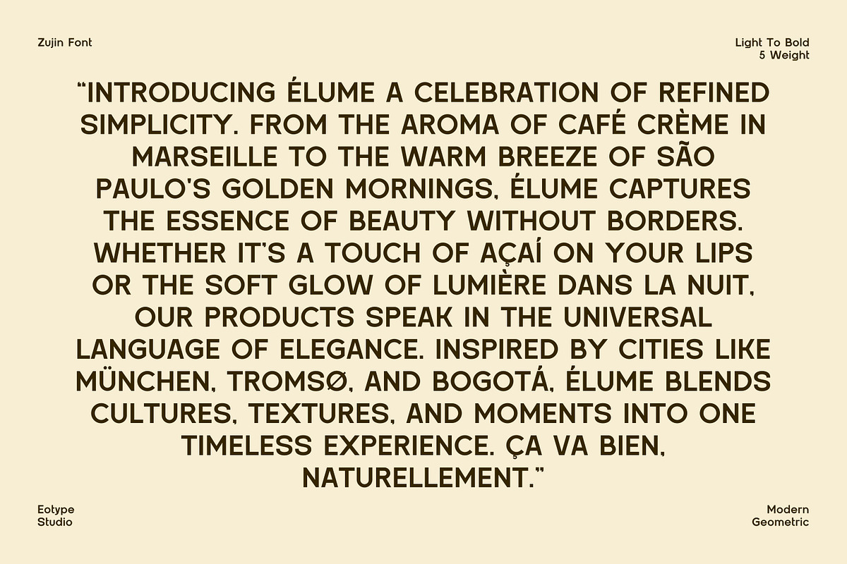 Zujin - Geometric Sans-Serif, a Font by Eotype Studio (Photo 11 of 12)
