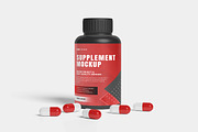 Supplement Bottle Packaging Mockup., a Packaging Mockup by AndikaGraphic (Thumbnail 2 of 5)