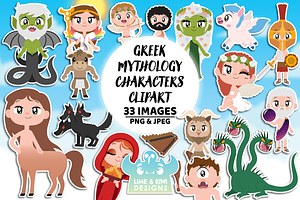 Greek Mythology Characters Clipart