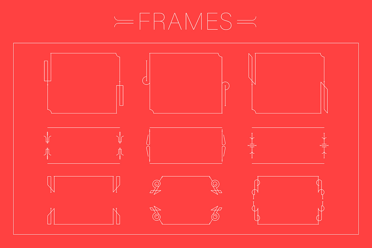Vintage Vector Elements & Dividers, a Decorative Illustration by digiful (Photo 6 of 7)