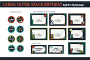 Space Birthday Party Package Set, a Hat Mockup by logika 600 (Thumbnail 5 of 6)