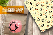 Penguins in engraving style Holidays, an Animal Illustration by Alena Kaz (Thumbnail 4 of 4)