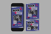 Rock Festival Flyer, a Flyer Template by graphicook (Thumbnail 3 of 3)