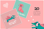 Sausage dogs, an Animal Illustration by Isbela  (Thumbnail 2 of 6)